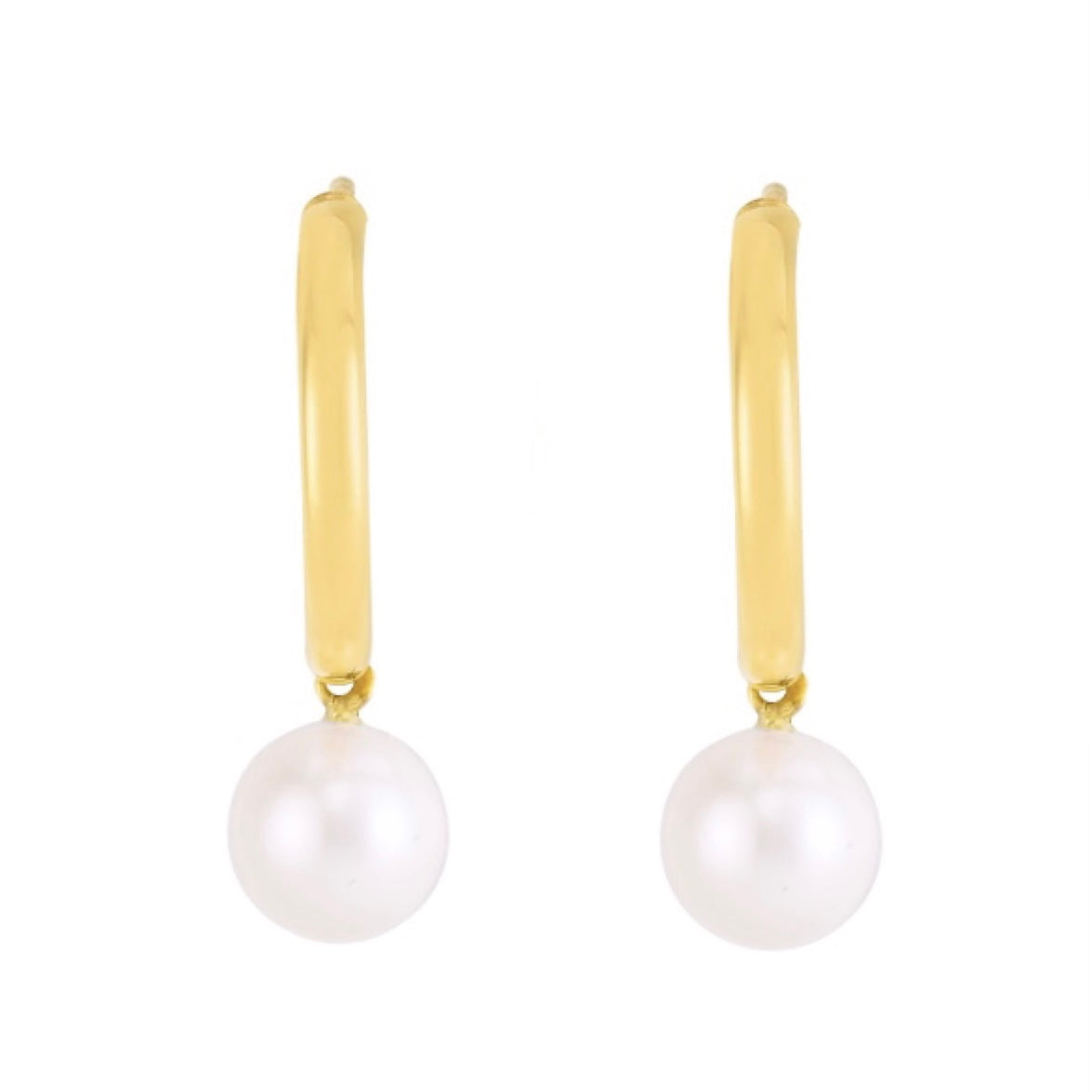 Half Hoop Pearl Earrings | Modern Elegance & Timeless Pearls | by Pearly Girls