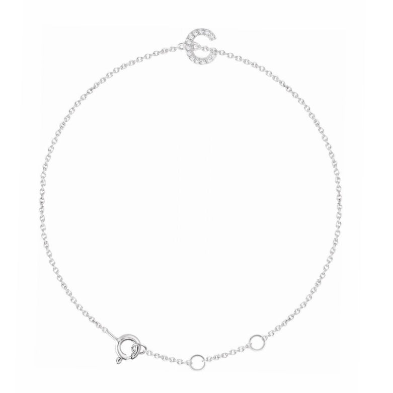 Initial Diamond Bracelet