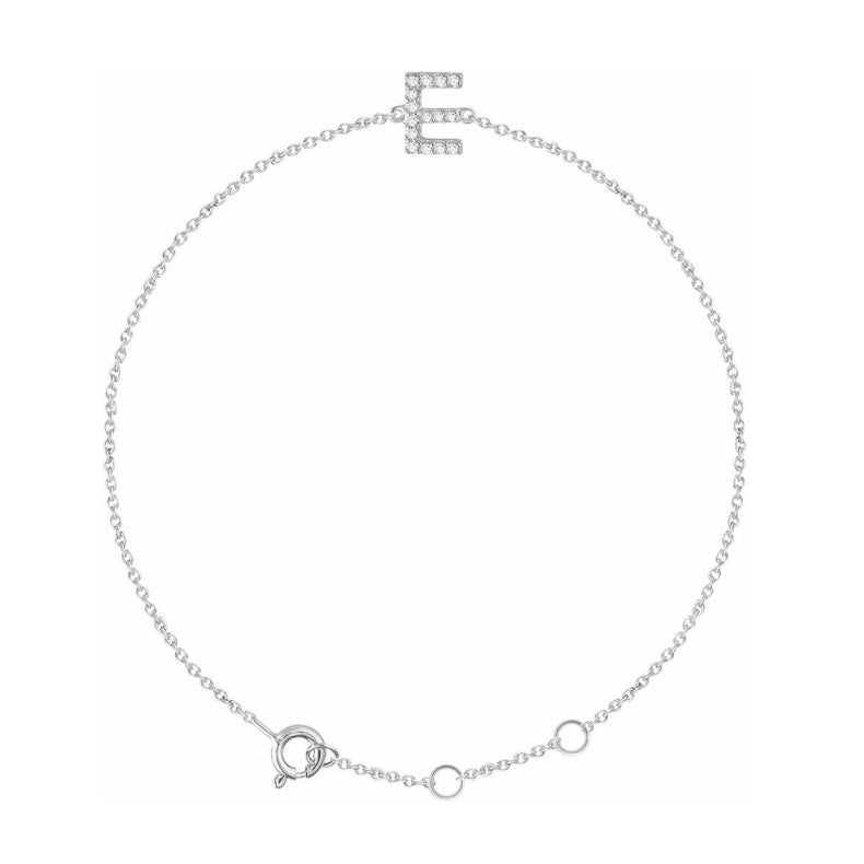 Initial Diamond Bracelet