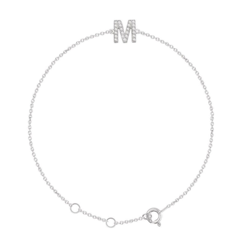 Initial Diamond Bracelet