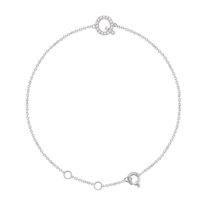 Initial Diamond Bracelet