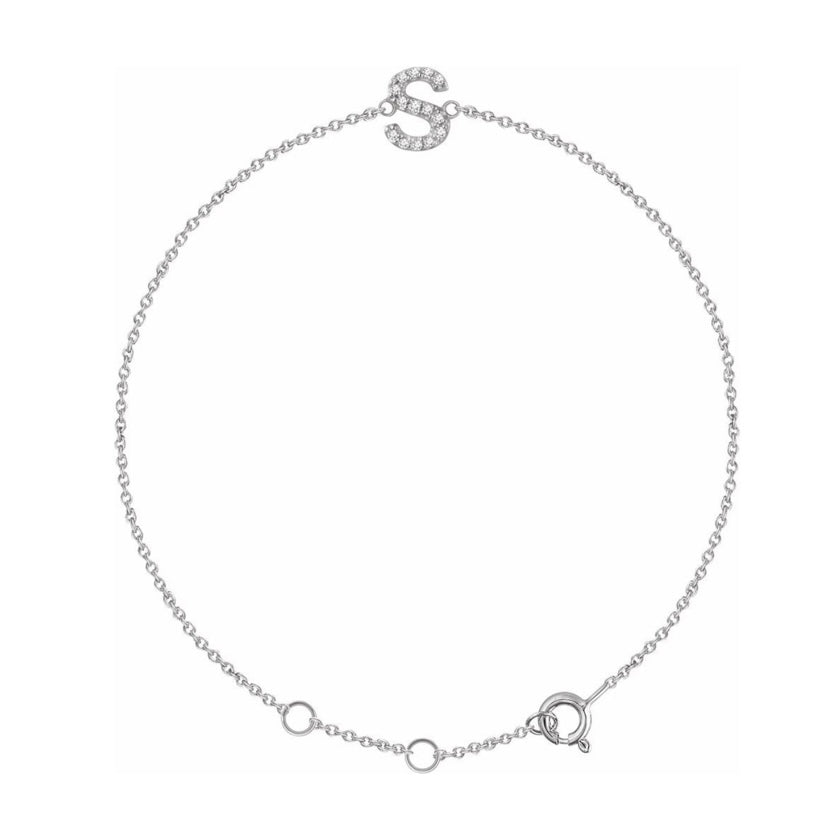 Initial Diamond Bracelet