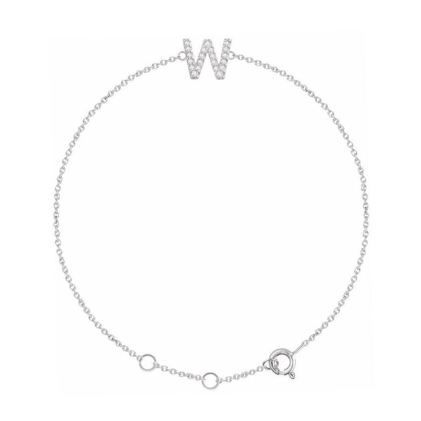 Initial Diamond Bracelet