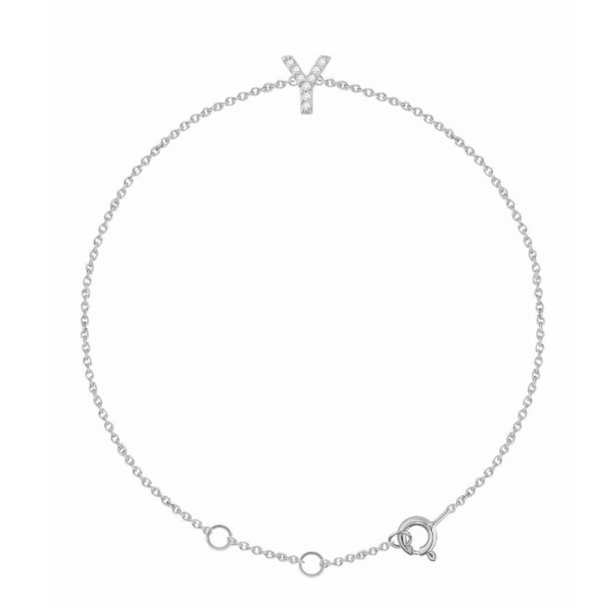 Initial Diamond Bracelet