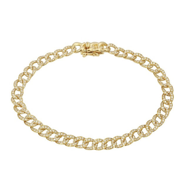 Diamond Pavé Cuban Link Bracelet