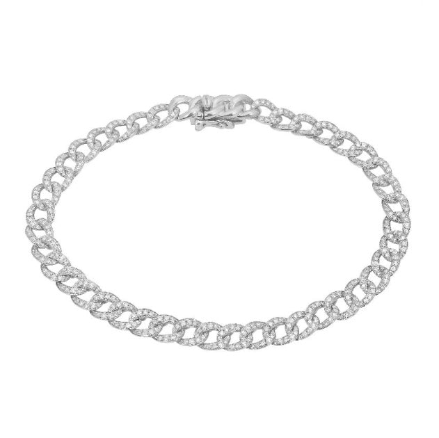 Diamond Pavé Cuban Link Bracelet