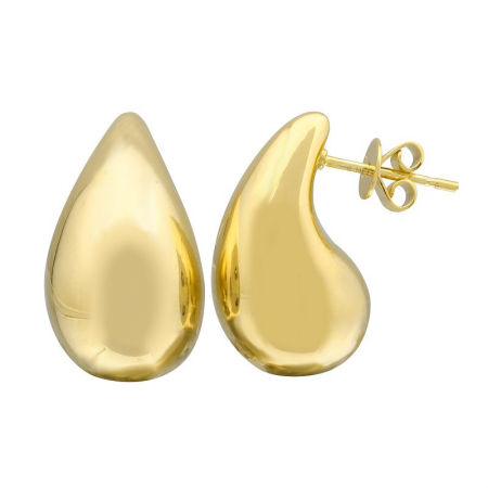 Light as a Teardrop Gold Earrings