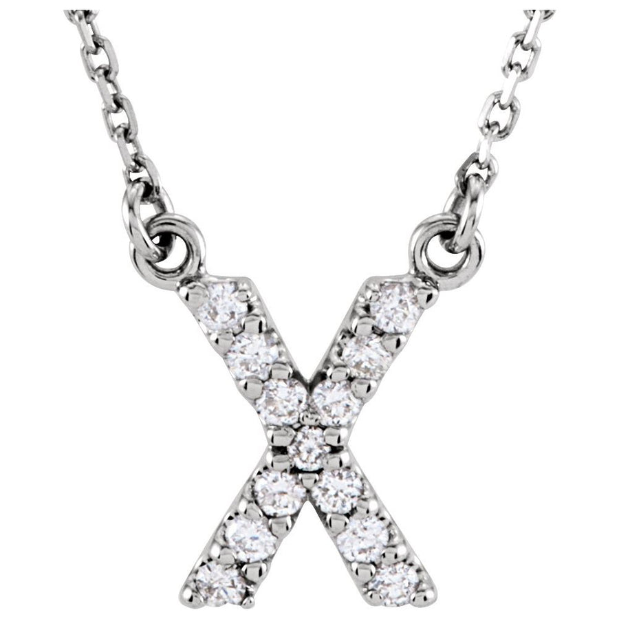 Initial Diamond Necklace