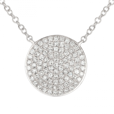 Diamond Disk Necklace