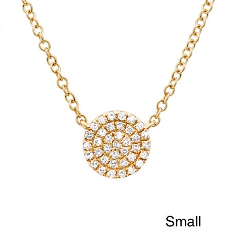 Diamond Disk Necklace