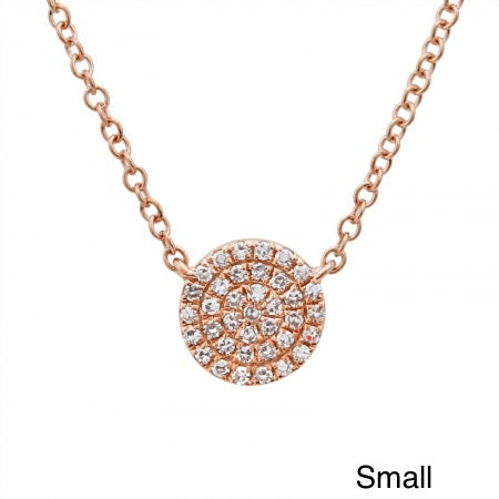 Diamond Disk Necklace