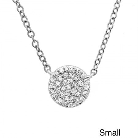 Diamond Disk Necklace