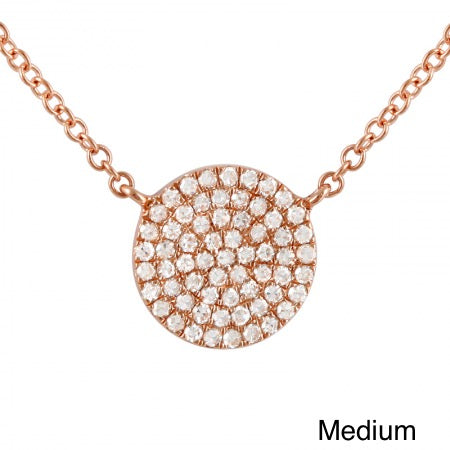 Diamond Disk Necklace