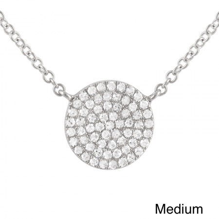 Diamond Disk Necklace