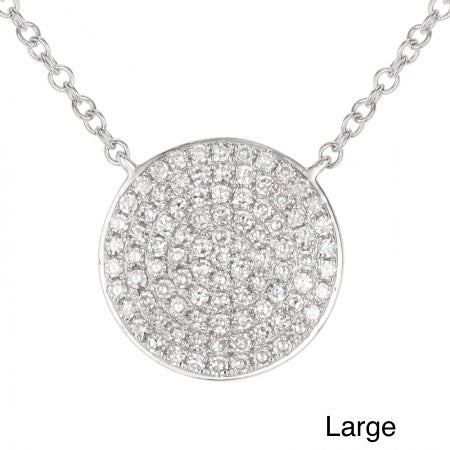 Diamond Disk Necklace