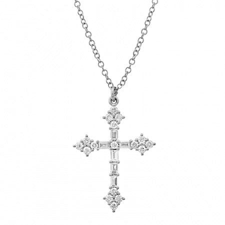 Diamond Cross Aiguisé Necklace