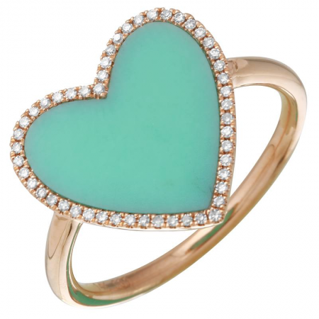 This Heart of Mine Turquoise and Diamond Ring