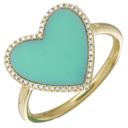 This Heart of Mine Turquoise and Diamond Ring