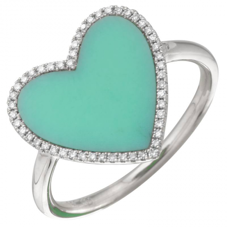 This Heart of Mine Turquoise and Diamond Ring