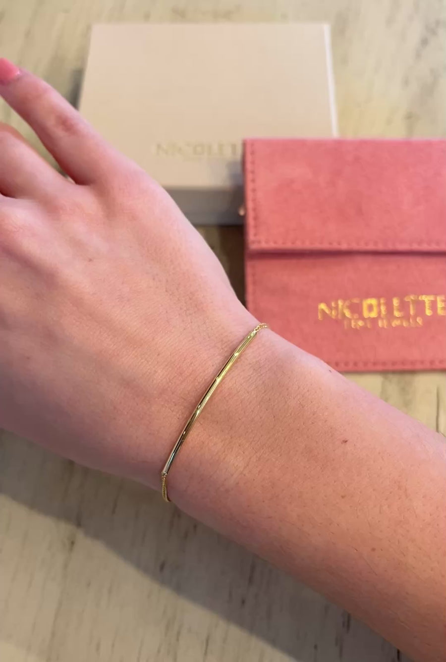 Day to Night Polished Bar Bracelet