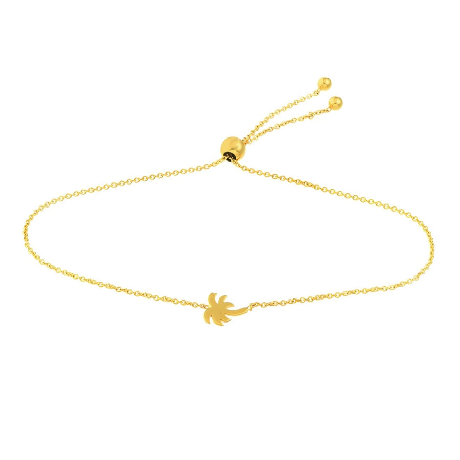 Mini Gold Palm Tree Bolo Bracelet