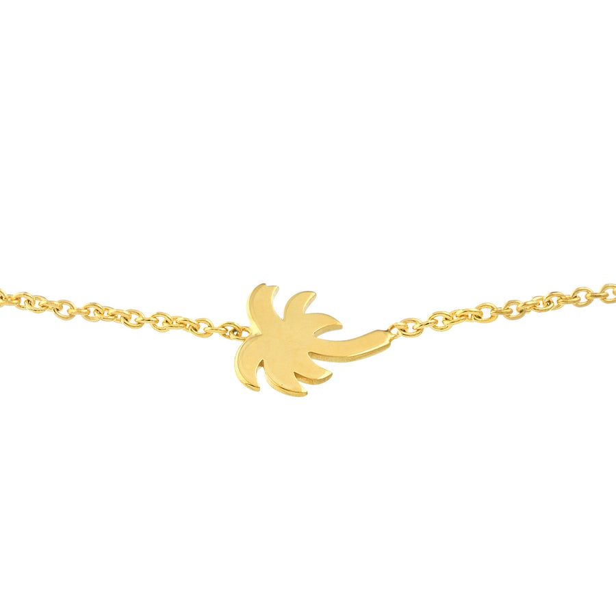 Mini Gold Palm Tree Bolo Bracelet