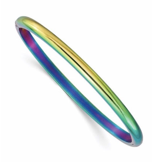 Be Your Own Rainbow Hinged Bangle