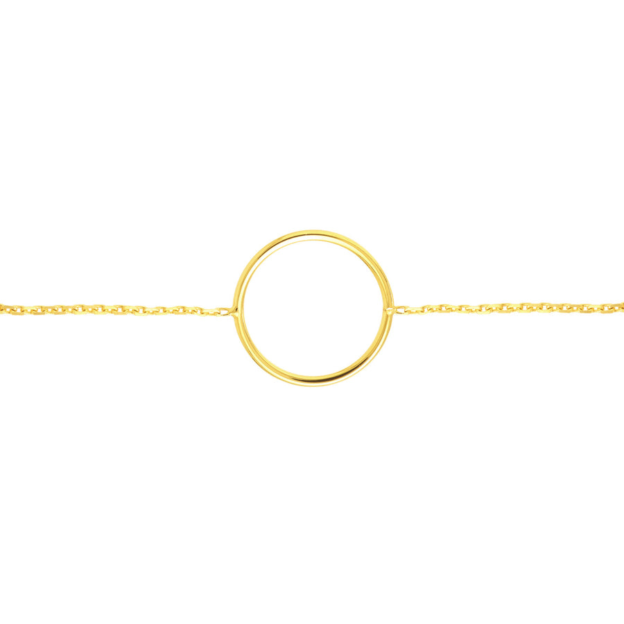 Open Circle Gold Bracelet