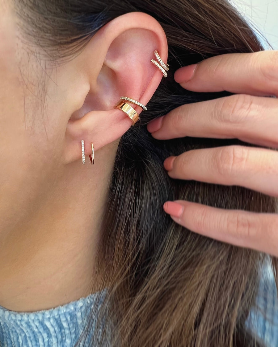 Diamond Spiral Threader Earrings