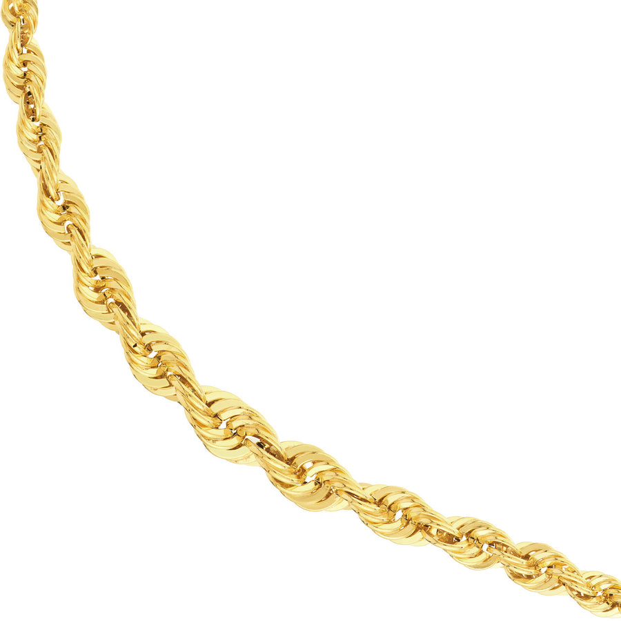 Graduated Gold Rope Necklace