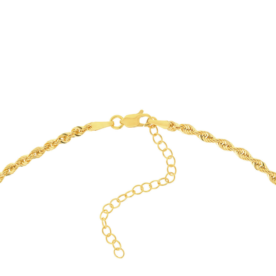 Graduated Gold Rope Necklace