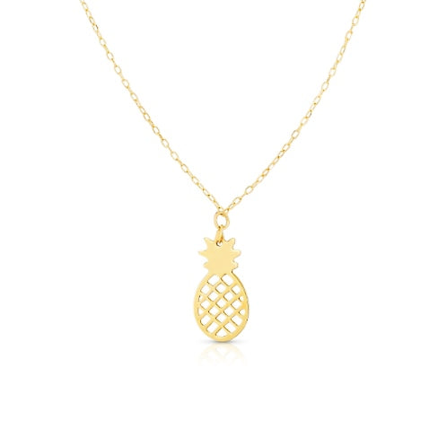 Pineapple of My Eye Gold Necklace