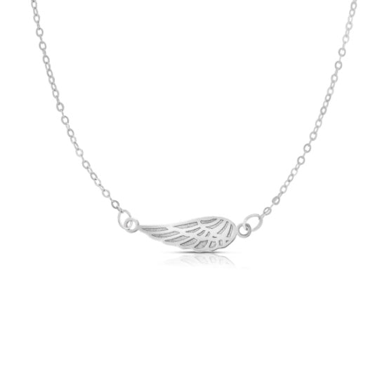 Gold Guardian Angel Wing Necklace
