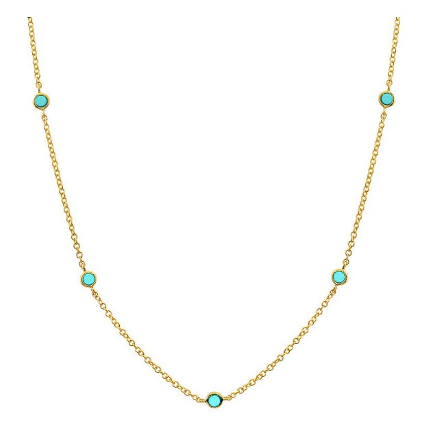 Turquoise Station Necklace