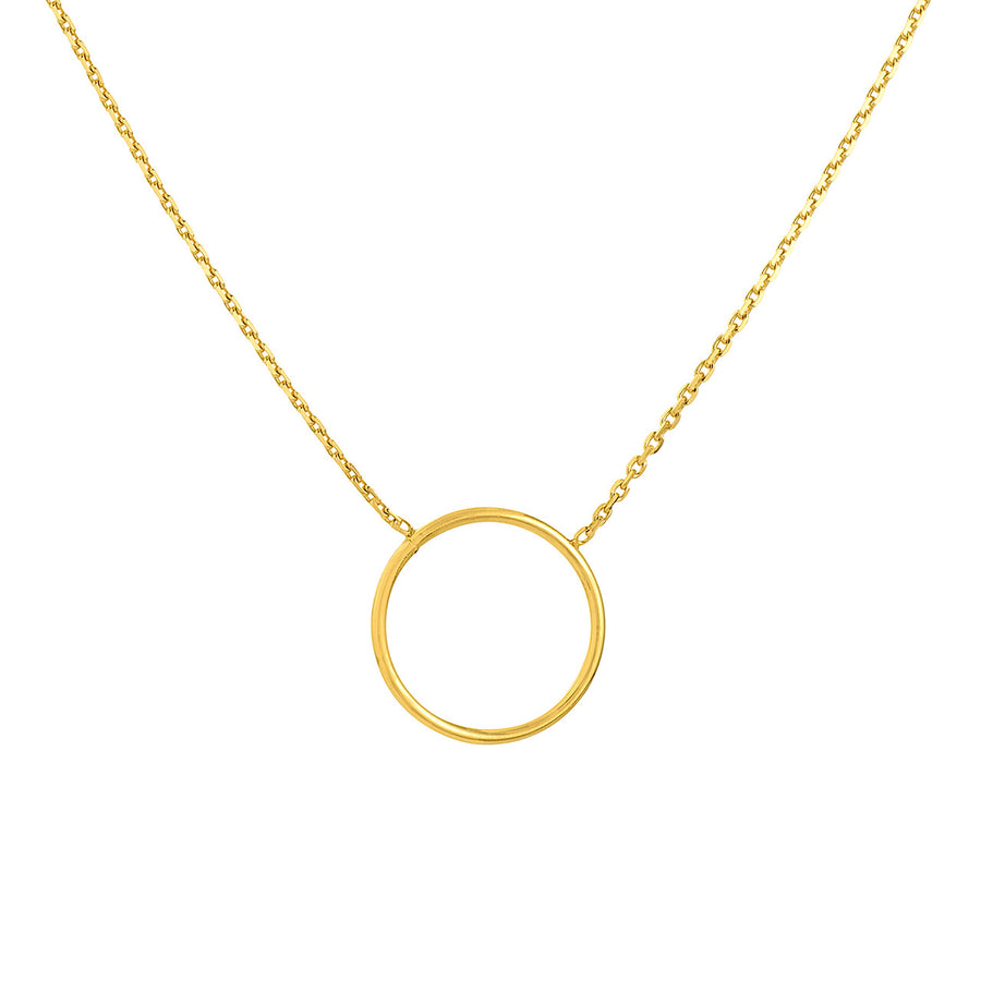 Open Circle Gold Necklace