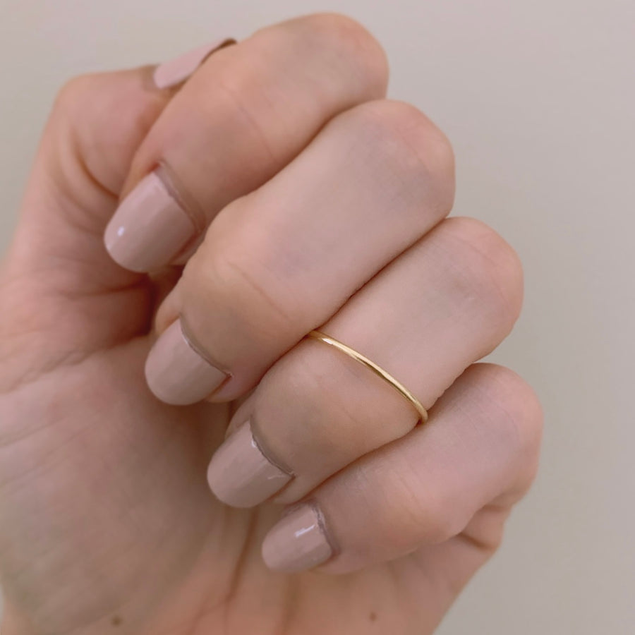 Teeny Gold Stackable Ring